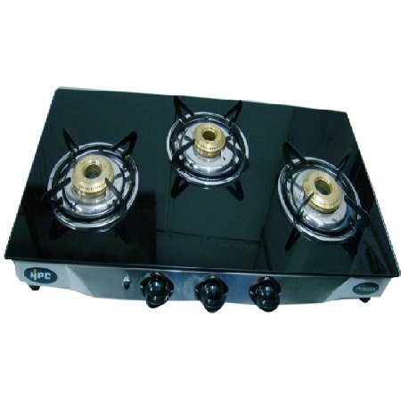 Black Glass 3 Gas Burner