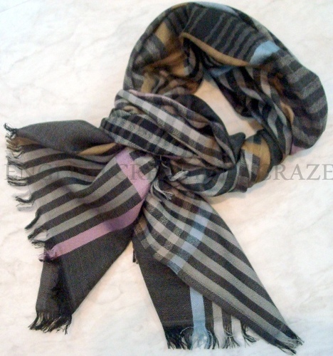 Wool Check Men Scarf Supplier