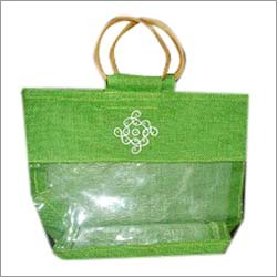 Wedding Bag - Jute PVC, 14x12x5 Inches, Green | Durable, Elegant, Spacious, Eco-Friendly, Lightweight, Jute Rope Handles