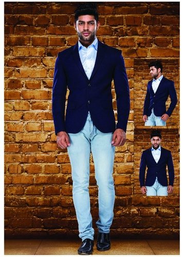 Men Tweed Blazer