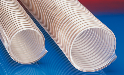AIRDUC PUR 357 PLUS - Polyurethane, 0.7mm Wall Thickness, -40 to 90°C | Abrasion Resistant, Flexible, Flame Retardant, Chemical Resistant, Halogen-Free, Spring Steel Spiral