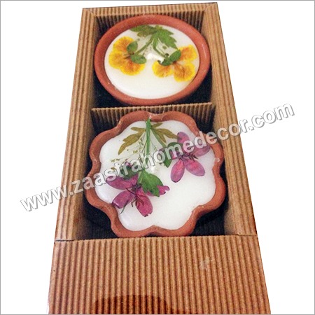 Terracotta Diya Set