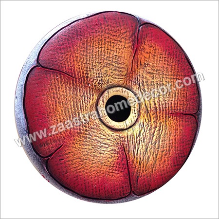 Gift Articles - Wood, Flower Shape, 10cm Diameter, Red Color | Attractive Design, Hand-Painted Finish, Gift Box Packaging, Lightweight, Customizable