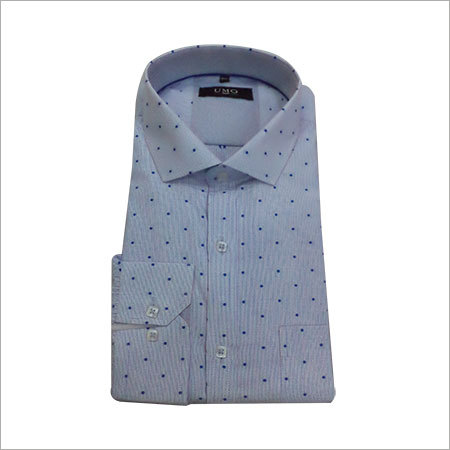 Designer Cotton Shirt - Cotton, Multiple Sizes, Light Blue | Soft Fabric, Stylish Design, Perfect Fit, Breathable