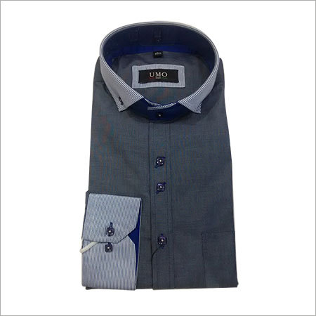 Cotton Shirts - Cotton, Multiple Sizes, Gray | Band Collar, Soft Cotton, Stylish Design, Comfortable Fit