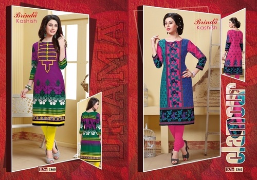 100 MILES COTTON DESIGNER KURTIS