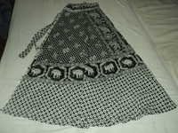 Black&white Indian Printed Long Skirts