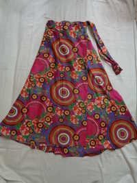 Multi Color Cotton Printed Wrape Round Skirts