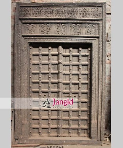 Traditional Indian Antique Hand Carved Door