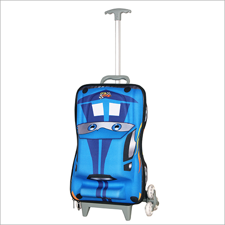 3D Hunter Blue Kid's Trolley Bag