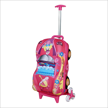3D Car Princess Kid's Trolley Bag