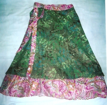 Art Silk Skirts - Medium Size 26-28 Inches, Multi-Printed Designs for Stylish Daily Wear
