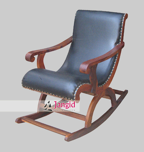 Indian Sheesham Wooden Rocking Chair