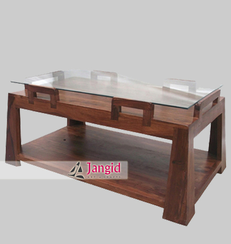 Indian Wooden Coffee Table No Assembly Required