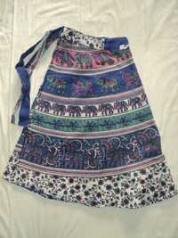 COTTON PRINTED NEW ELEPHANT MED.SIZE SKIRTS