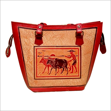 Hand Painted Leather Bag
