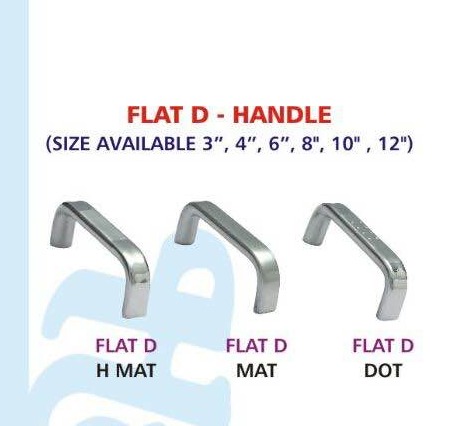 Curved Flat D Handle