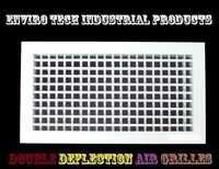 Double Deflection Air Grille - Aluminum Alloy, 24x12 Inches, Adjustable Louvers For Enhanced Airflow