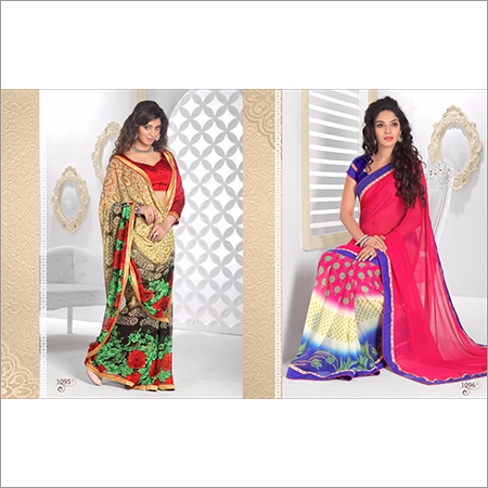 Plain Georgette Sarees