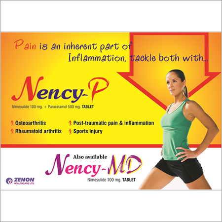 Pharma PCD Companies In India - Nency-P, Nency-MD Tablets, Blister Pack | Pain Relief, Inflammation Reduction, Muscle Recovery, Tissue Repair