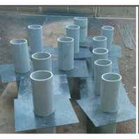 Hot Dipped Puddle Flanges - Color: Silver