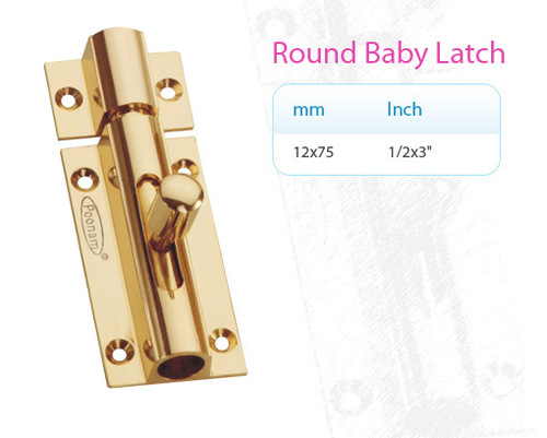 Brass Round Baby Latch