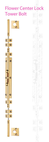 Brass Flower Central Lock Tower Bolt