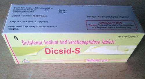 Diclofenac And Serratiopeptidase External Use Drugs