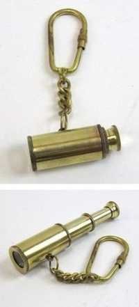 Brass Keychain Pullout Telescope