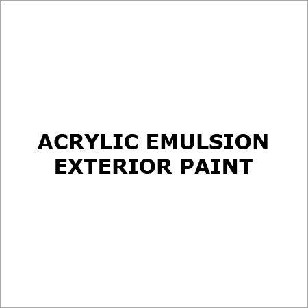 Acrylic Emulsion Exterior Paint