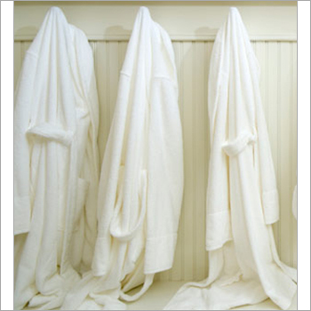 Cotton Terry Bathrobes - 100% Cotton, White, Variable Size | Soft, Cozy, Absorbent, Luxurious
