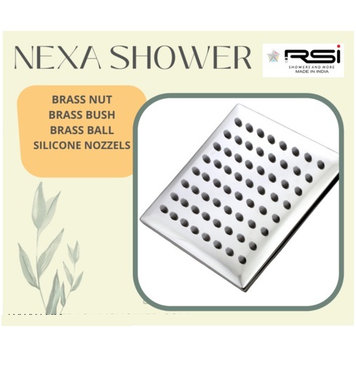 Nexa Shower Rectangle 6''X 8'' - Color: Silver