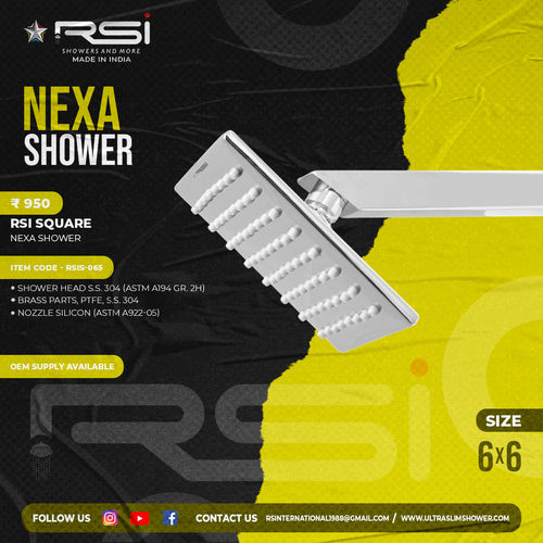 Bath Hardware Sets Nexa Shower Square 6''x6''