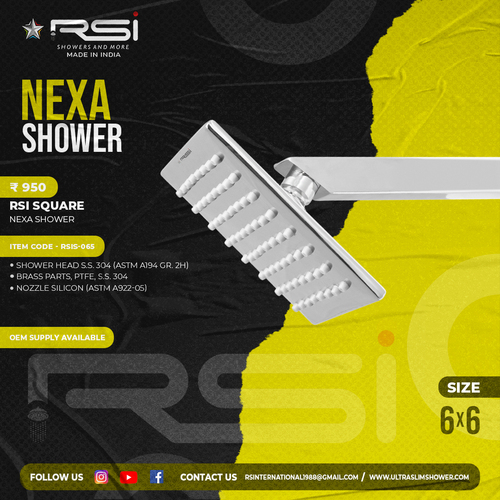 NEXA SHOWER SQUARE 6''X6''