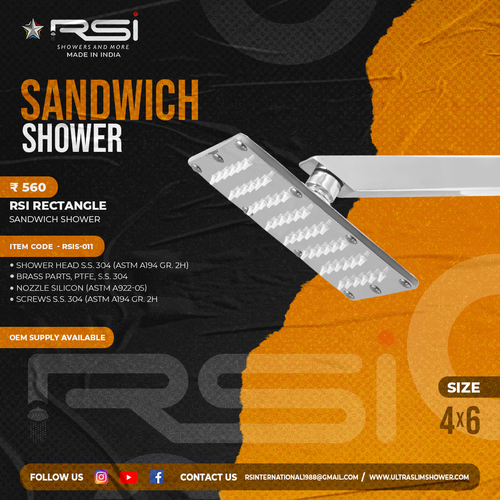 SANDWICH SHOWER RECTANGLE 4''X6''