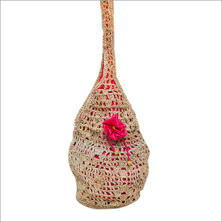 Multicolor Banana Fiber Fancy Pouch