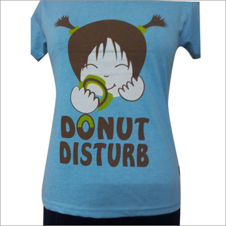 Blue Donut Print T-shirt