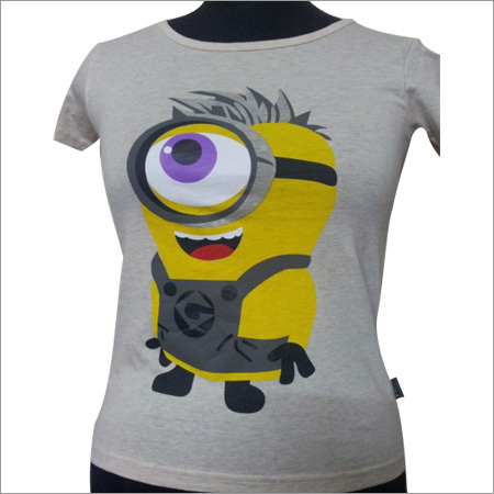 Grey T-shirt With Minion Print