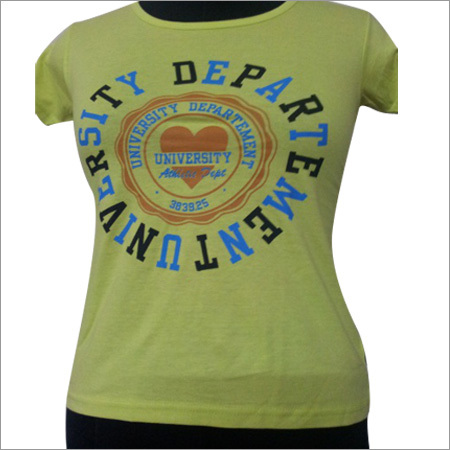 Yellow Print T-shirt - Cotton, S-XL, Yellow | Soft Fabric, Circular Print, Comfortable Fit, Breathable, Durable