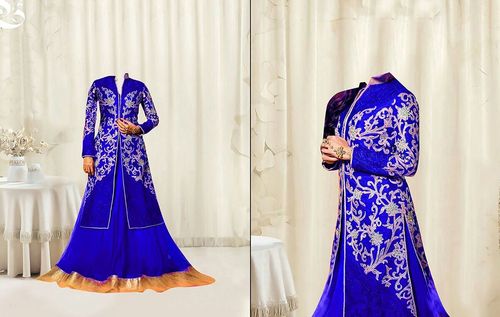 Floor length anarkali suit