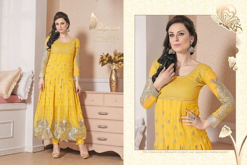 Yellow salwar suit