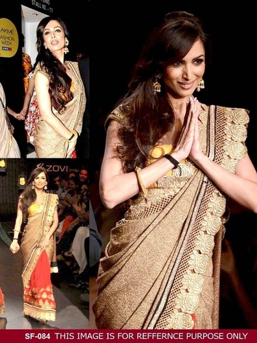 Golden Bollywood  Replica  Saree