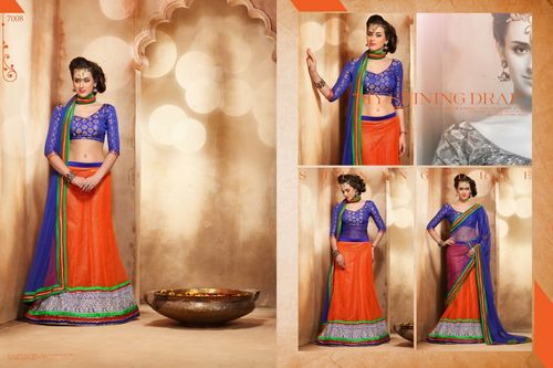 Fancy orange lehenga