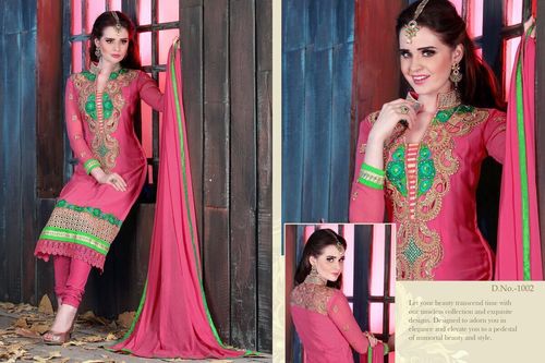 exclusive pink plazzo suit