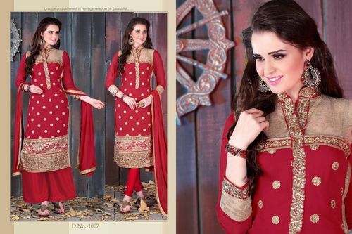 maroon salwar suit