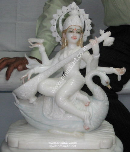 Marble Saraswati Statue