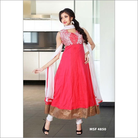 Designer Cotton Anarkali Suits