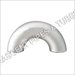 180 Degree Elbow Pipe Fitting - Stainless Steel, Round Shape, Silver Color | Ideal for Chemicals, Fertilizers, and Cement Industries