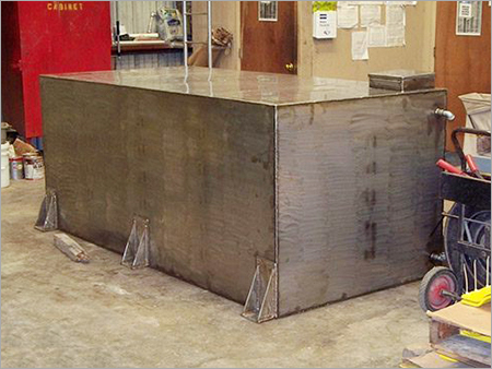 Custom fabrication of a stainless steel water tank