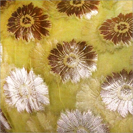 Heavy Dyed Jari Butta Fabric